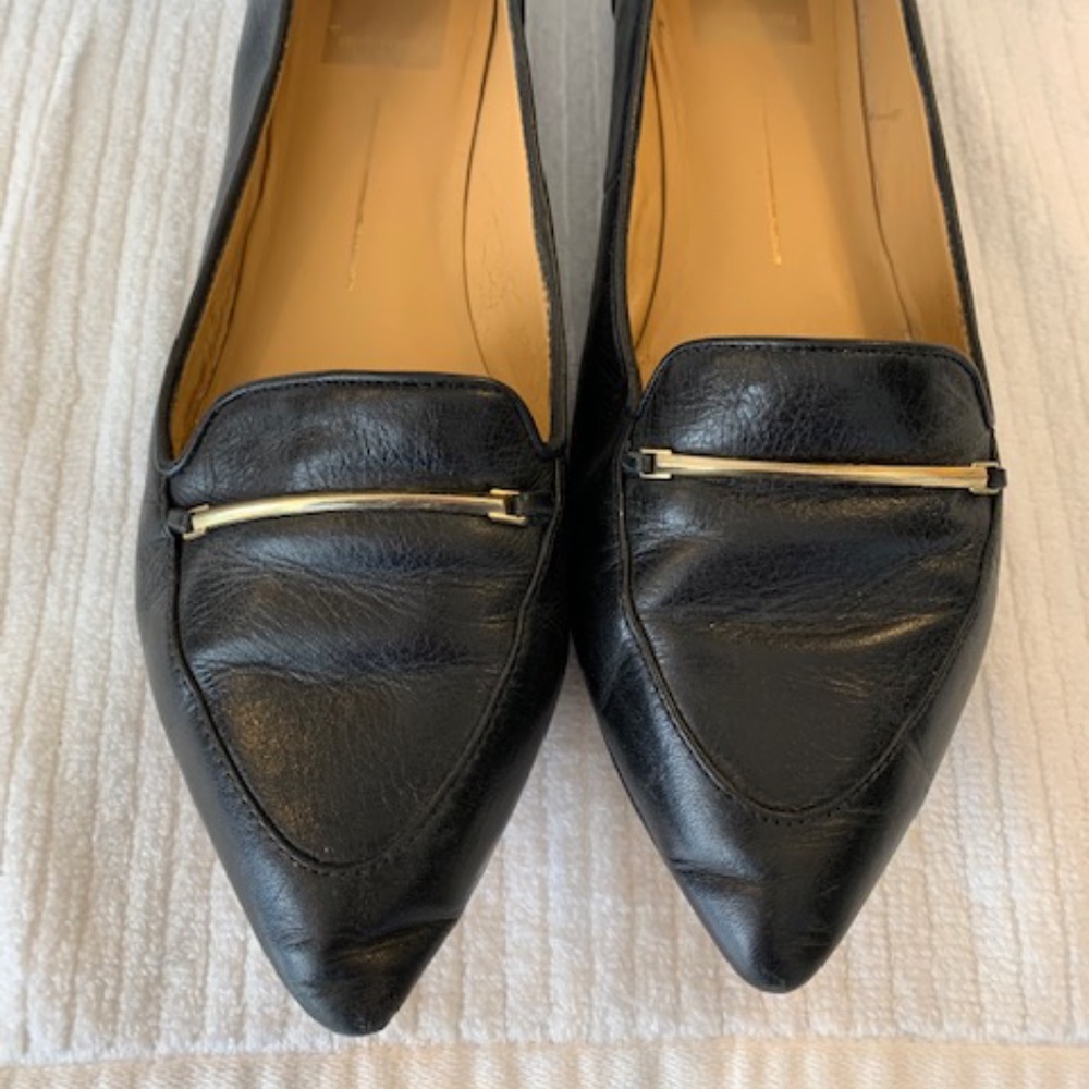 Dolce Vita black pointed toe embellished flats